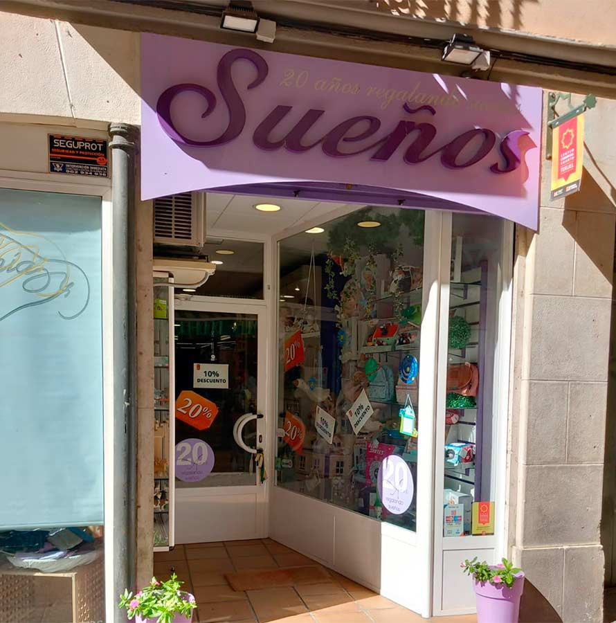 Tienda de regalos Sueños - fachada