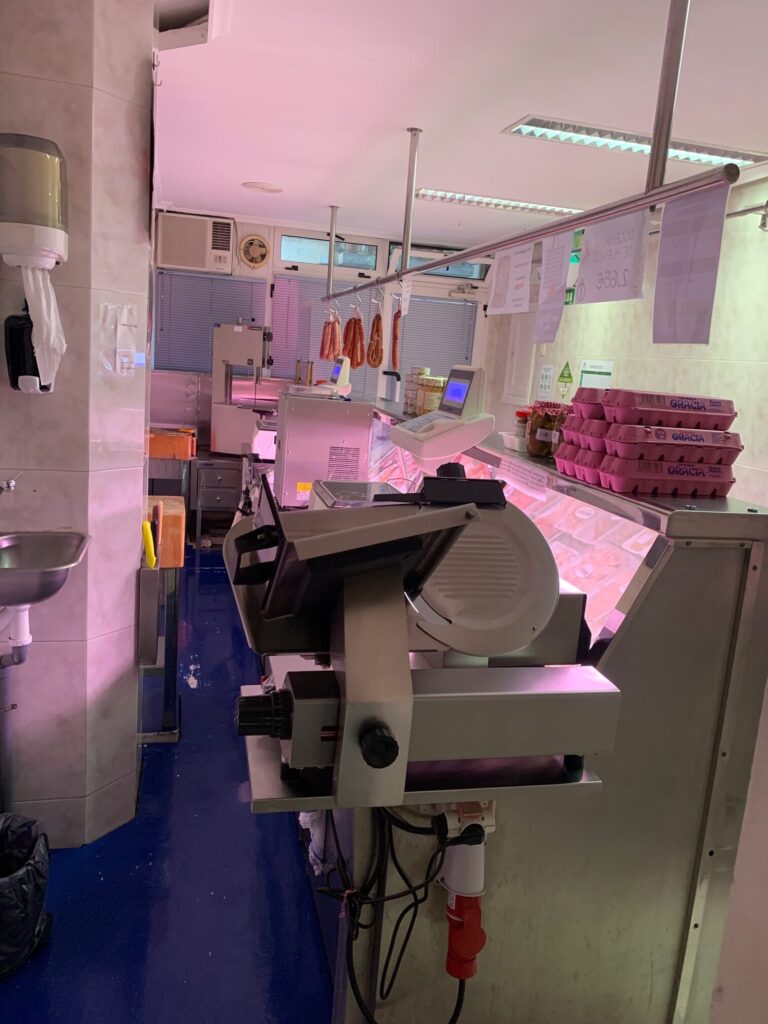 Carnicería Cortés Mostrador zona de trabajo